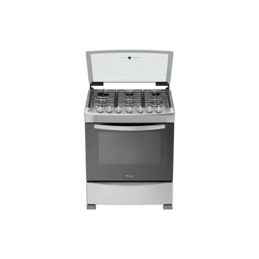 COCINA GAS WHIRLPOOL 30" ACERO LWFR3000D