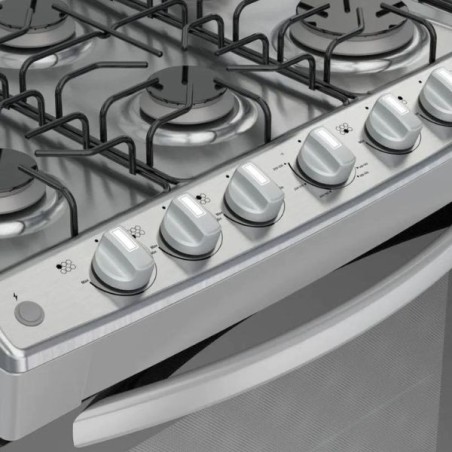 COCINA GAS WHIRLPOOL 30" ACERO LWFR3000D