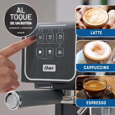 MAQUINA CAFE PRIMA LATE II OSTER TOUCH BVSTEM6801M