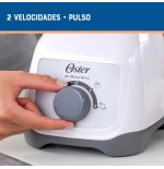 LICUADORA OSTER 2V PLASTICO PERILLA BLSTKAP-WRD BLANCA
