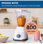 LICUADORA OSTER 2V PLASTICO PERILLA BLSTKAP-WRD BLANCA