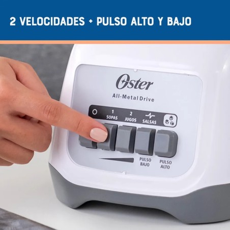 LICUADORA OSTER 2V PLASTICO BOTONES BLSTKAP-WPB BLANCA