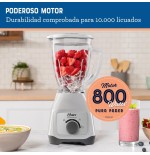 LICUADORA OSTER 2V VIDRIO PERILLA  BLSTKAG-WRD BLANCA