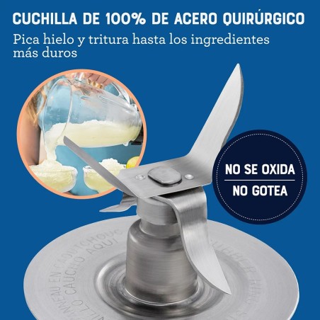 LICUADORA OSTER 2V VIDRIO BOTONES  BLSTKAG-WPB BLANCA