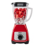 LICUADORA OSTER 2V VIDRIO PERILLA  BLSTKAG-RRD ROJA