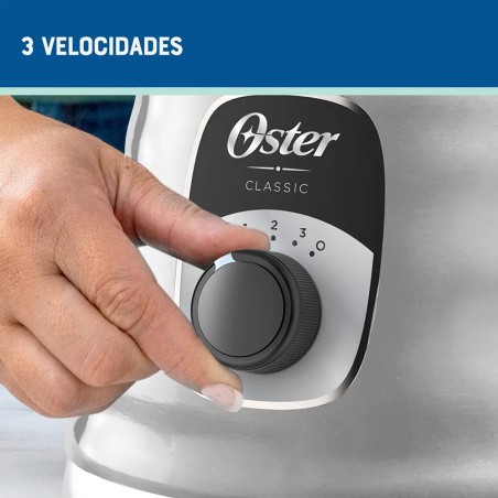 LICUADORA OSTER 3V VIDRIO PERILLA CLASICA BLST4655-013 700W CROM